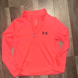 Under Armour Neon Pink Quarter-Zip Pullover